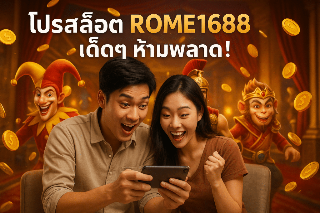 โปรสล็อต ROME1688 เด็ดๆ ห้ามพลาด!