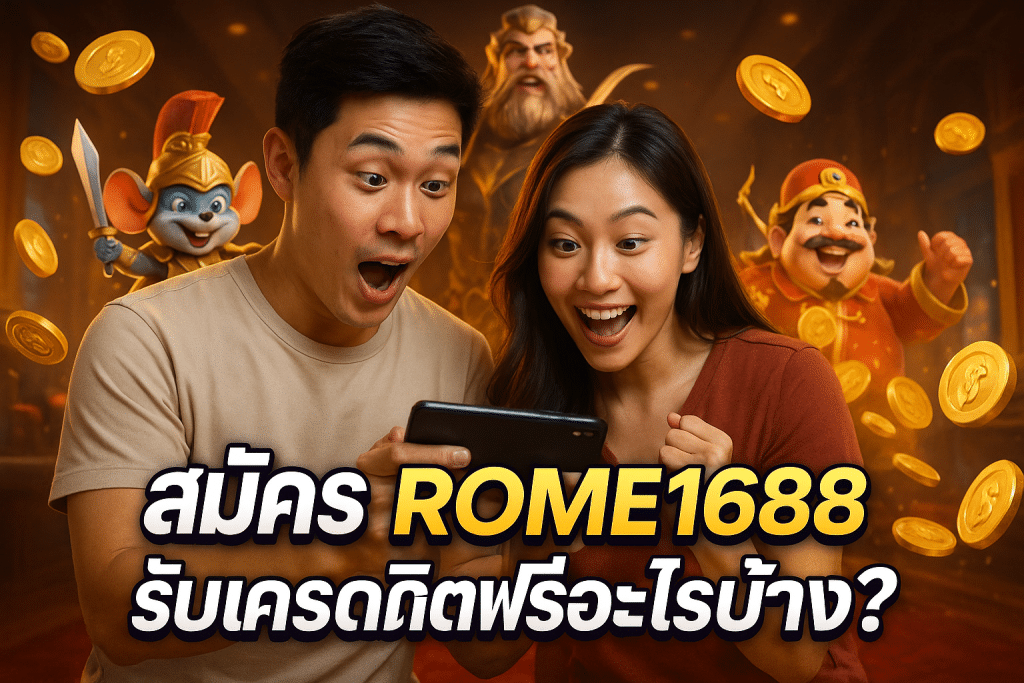 สมัคร ROME1688 รับเครดิตฟรีอะไรบ้าง?