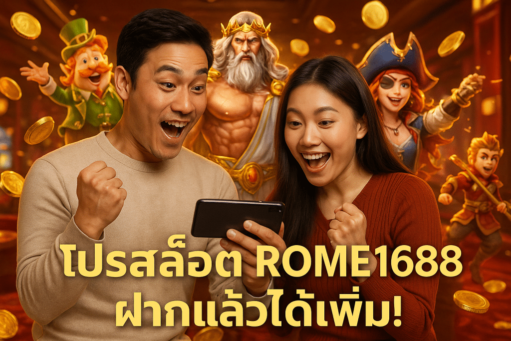 โปรสล็อต ROME1688 ฝากแล้วได้เพิ่ม!